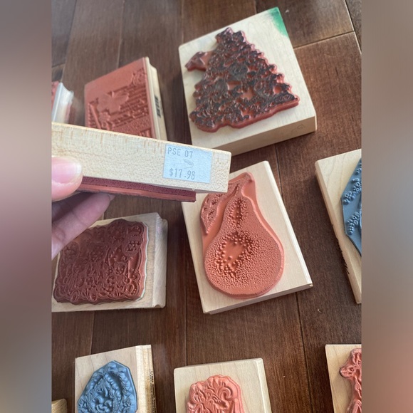Assorted Wood mount Rubber Stamps. Crafting stamps New & Used - Picture 12 of 14